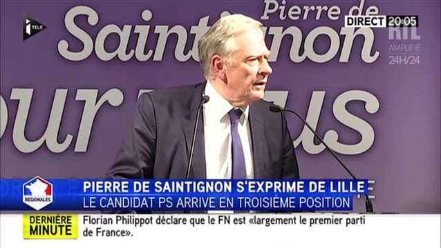 Résultats élections régionales : Tout doit être fait pour que nos valeurs gagnent , réagit Pierre de Saintignon