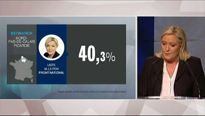 Régionales : Marine Le Pen se félicite du "résultat magnifique" du Front national