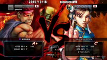 Daigo Umehara (Evil Ryu) vs Uryo (Chun-Li) - USF4 - TL5A Round3 Battle11