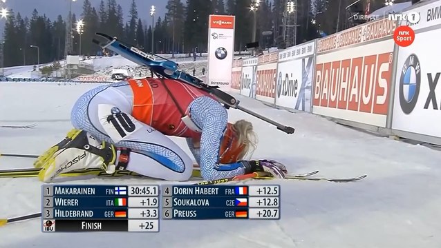 Super Finish - Kaisa Mäkäräinen vs Wierer - Hildebrand - 6.12.2015