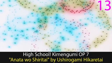 My Top 15 Seventh Openings in Anime