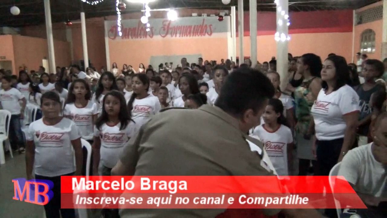 Hino de Pingo D'água MG - 1ª- Formatura do PROERD -Alunos Cantam