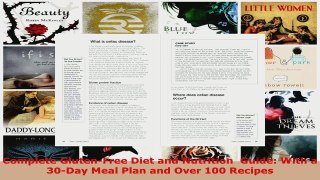 Read  Complete GlutenFree Diet and Nutrition  Guide With a 30Day Meal Plan and Over 100 Ebook Free