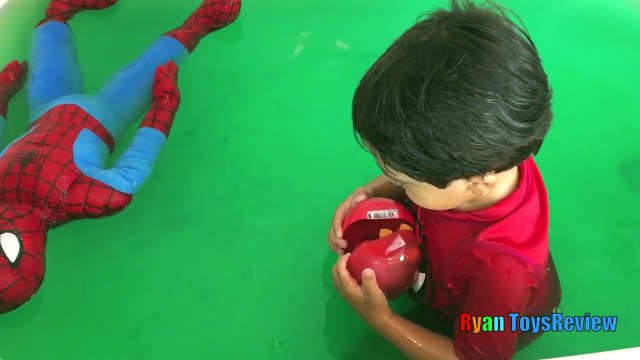 SLIME BAFF Bath in gooey slime Spiderman Egg Surprise Paw Patrol Disney Cars McQueen Bath