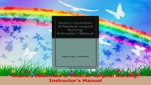 Keanes Essentials of Medicalsurgical Nursing Instructors Manual PDF
