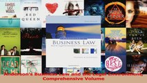 PDF Download  Andersons Business Law and the Legal Environment Comprehensive Volume Download Online