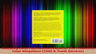 Assessing Child Maltreatment Reports The Problem of False Allegations Child  Youth Read Online
