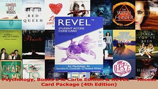 PDF Download  Psychology Books a la Carte Edition  REVEL  Access Card Package 4th Edition Download Full Ebook