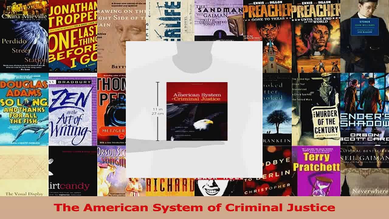 PDF Download  The American System of Criminal Justice Download Full Ebook