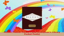 Milton Poems Pocket Poets Everymans Library Pocket Poets Read Online