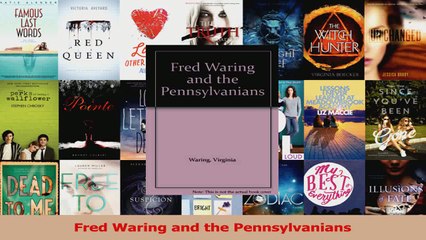 PDF Download  Fred Waring and the Pennsylvanians PDF Full Ebook