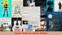 Seven Times to Leave Poems Download