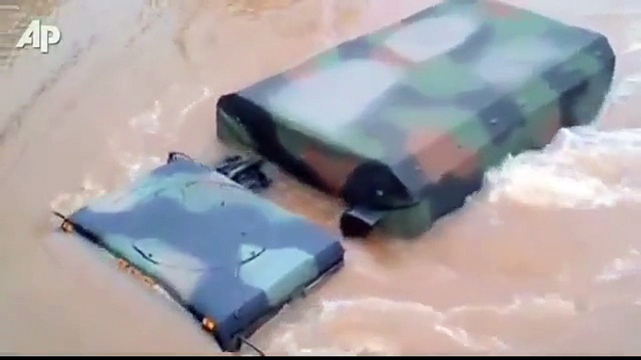 National Guard Trucks Submerged