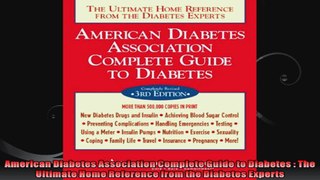 American Diabetes Association Complete Guide to Diabetes  The Ultimate Home Reference