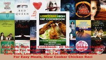 Download  Low Carb High Fat Cookbook 20 Slow Cooker Chicken Recipes For Weight Loss Low Carb PDF Online