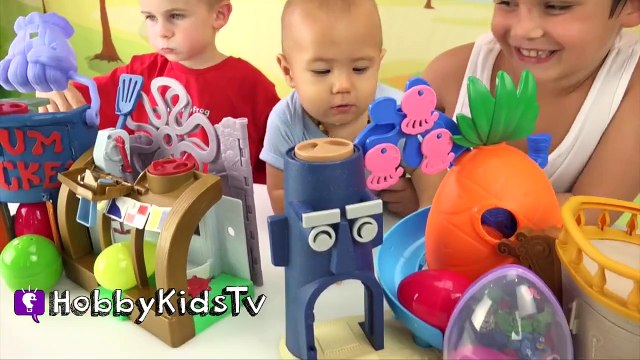 Spongebobs Land SURPRISE Word! HobbyGator Godzilla + Toys Hulk Minecraft by HobbyKidsTV