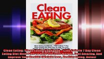 Clean Eating Clean Eating Cookbook  1200 Calorie 7 Day Clean Eating Diet Meal Plan To