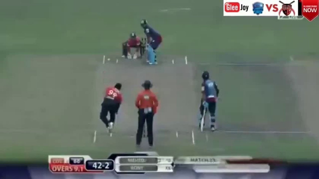 Mehedi Maruf clean Bowled by Ashar Zaidi BPL T20 2015 Dec 7, 2015