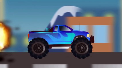 Monster Trucks Crashes #4  Kid Wheels TV