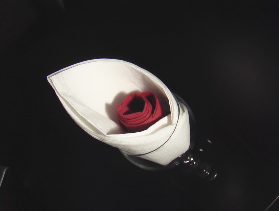 Pliage serviette arome