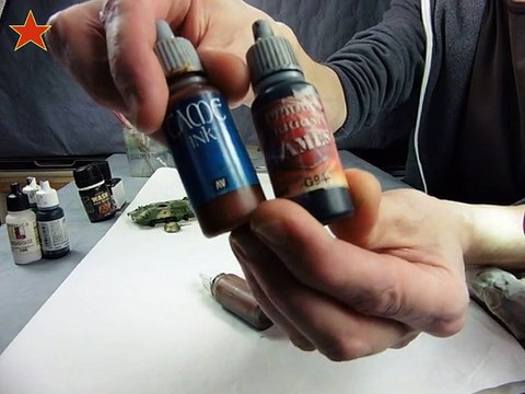 BTR80 Mise en peinture ép 4 : Lavis structures (tuto modèle réduit)