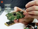 BTR80 Mise en peinture ép 6 : Encrassage (tuto modèle réduit)