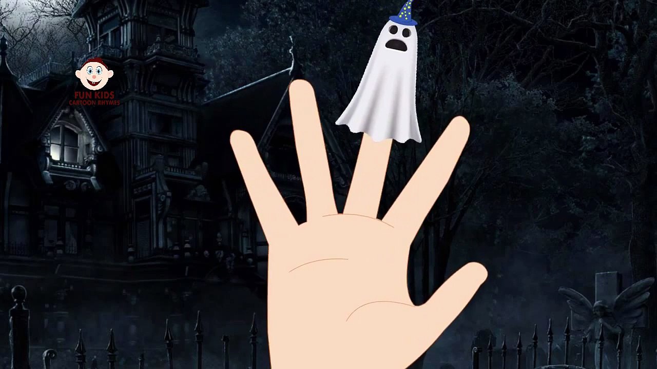 Finger Family Funny Ghosts Nursery Rhyme ★ Daddy Finger Song for Children With Lyrics ★ New Songs