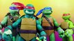 Teenage Mutant Ninja Turtles Get Supersized by Shredder TMNT Splinter Toys Leo Donnie Mike