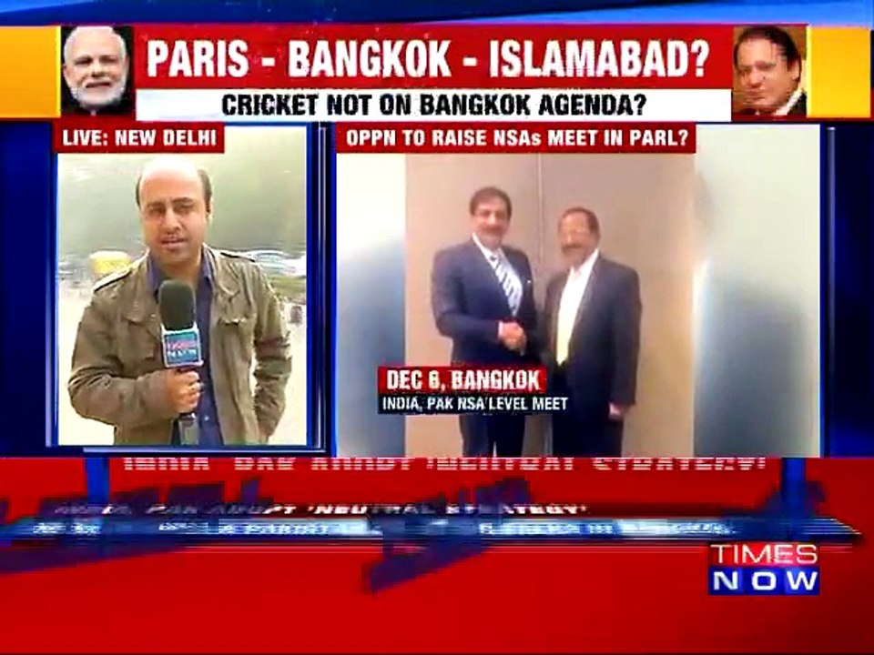 NSA Level Talks Meet Between India and Pakistan in Bangkok