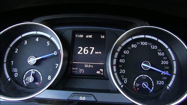 2015 VW Golf 7 R 4Motion (300 HP) Top Speed German Autobahn