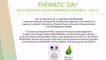 Thematic Day Education au développement durable - COP 21 - Ouverture de la conférence