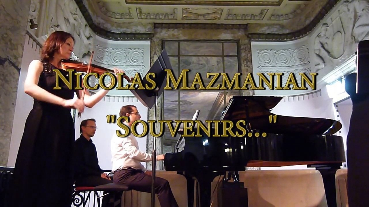 "Souvenirs" pour 2 violons et piano . Nicolas Mazmanian