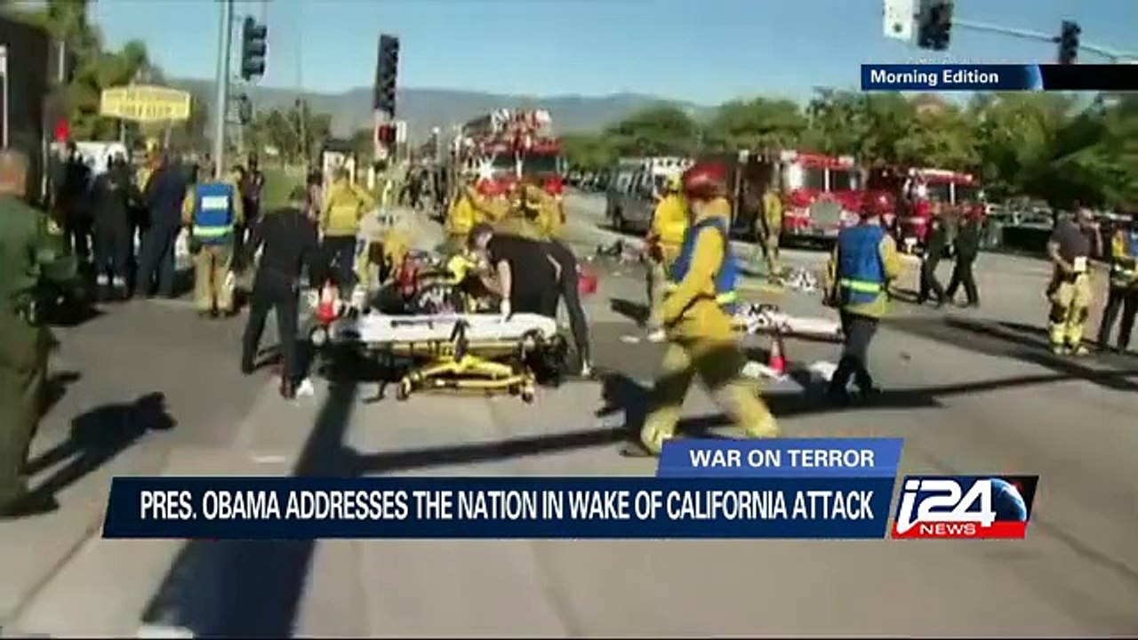 Obama pledges to destroy I.S., calls for tougher gun control