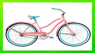 Best buy Cruiser Bikes  Huffy Bicycle Company Ladies Number 26635 Good Vibrations Cruiser Bike 26Inch Coral