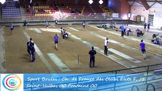 Premier tour, tir progressif, Club Elite Féminin J5, Saint-Vulbas vs Fontaine, Sport-Boules, saison 2015-2016