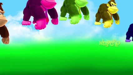 || Gorilla Finger Family Songs || Top Animated Animal Finger Family Rhymes || Kids World |