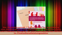 Der Einstellungstest  Eignungstest zur Ausbildung zum Bankkaufmann und Kaufmann für PDF Herunterladen