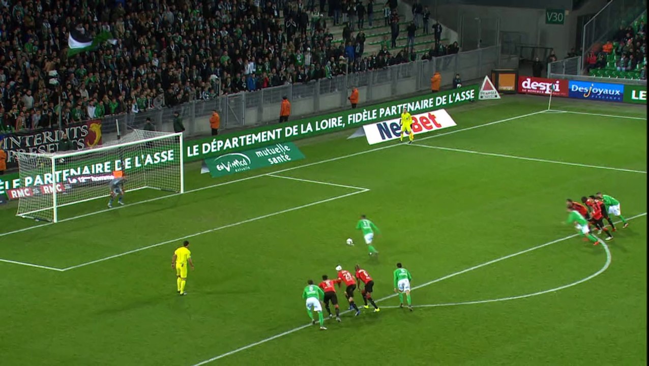 ASSE 1 - 1 Rennes : les deux buts en vidéo