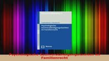 Psychologische Sachverständigengutachten im Familienrecht PDF Herunterladen