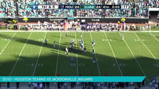 Passe ave maria Houston Texans vs Jacksonville Jaguars 2010