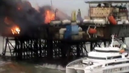 Incendie sur une plateforme pétrolière, au moins 7 morts et 23 disparus