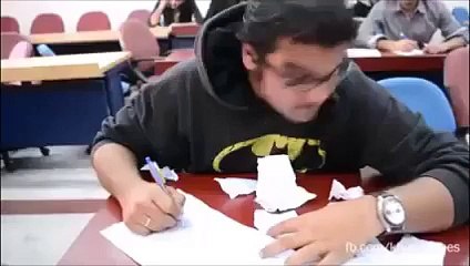 Reaction of students When teacher leaves Examination hall