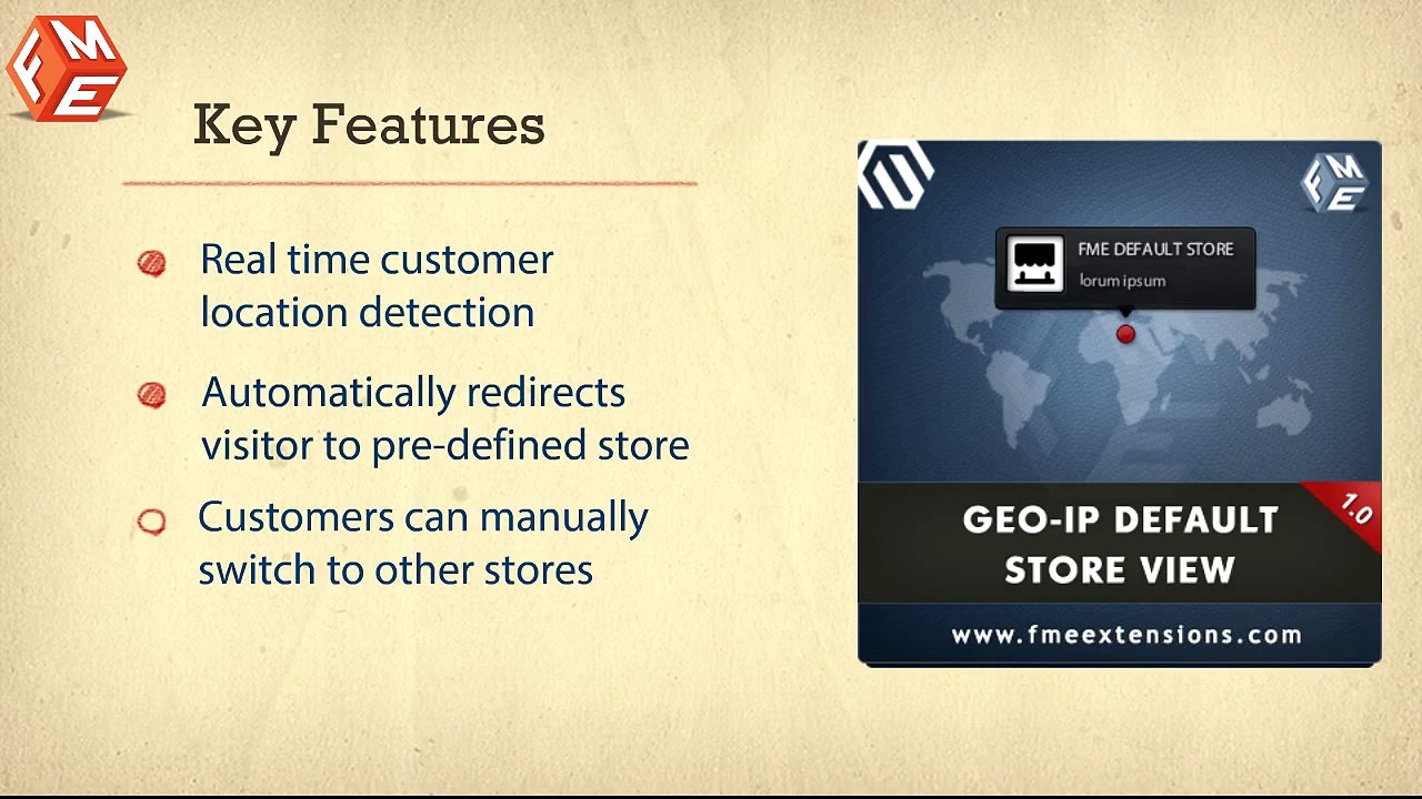 FME GeoIP Store Switcher Extension for Magento
