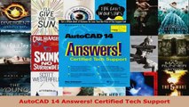 Read  AutoCAD 14 Answers Certified Tech Support Ebook Free