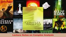 PDF Download  Lecture Notes on Complex Analysis PDF Full Ebook
