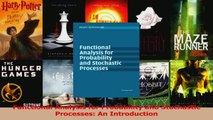 PDF Download  Functional Analysis for Probability and Stochastic Processes An Introduction PDF Online