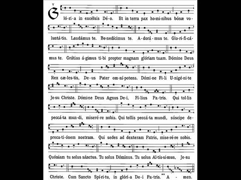 Gloria gregorian missa VIII, De angelis (messe des anges)