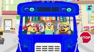 Wheels on the bus go round and round song | Peppa Pig English Despicable Me 2 Children Son