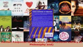 Read  Human Response to Vibration International Library of Philosophy and Ebook Free