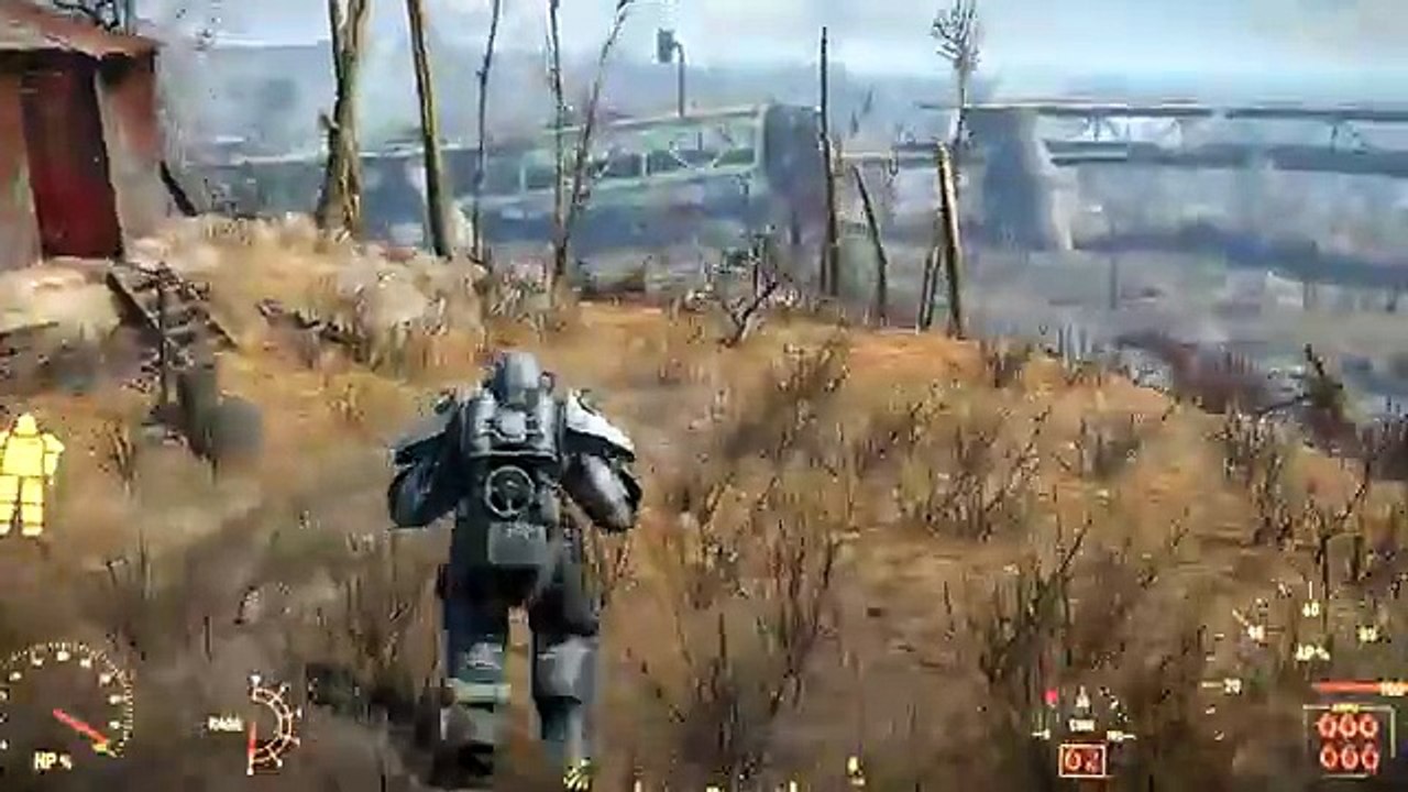 Fallout 4 Funtage Power Armour Vs Deathclaw Funny Moments